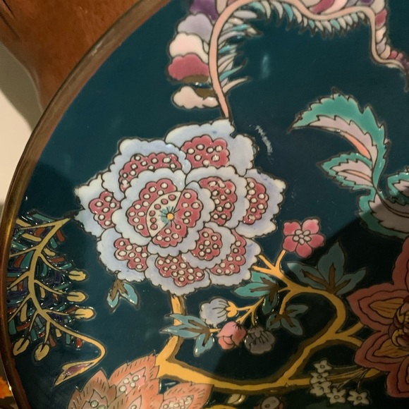 Vintage 2pc set of Andrea hand painted plate by Sadek! Stunning - Picture 10 of 13